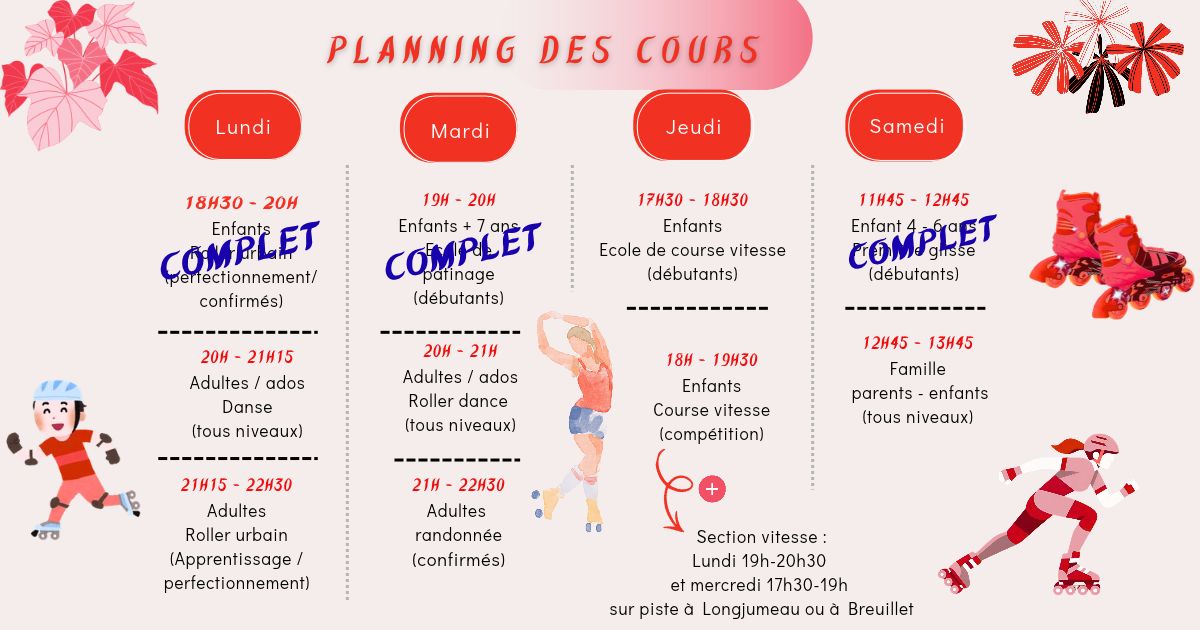 Reprise des cours le 7 septembre : les inscriptions sont ouvertes !